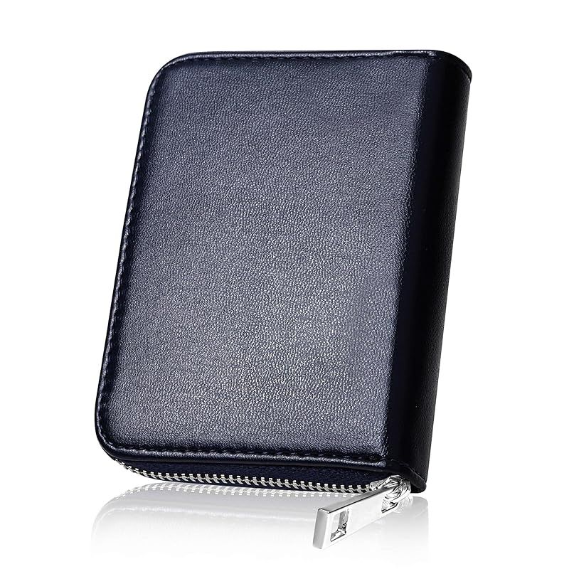 【新品】 [ムラ] メンズ レディース じゃばら財布 お札が折れない コンパクト 軽量 2つ折り財布 ネイビー