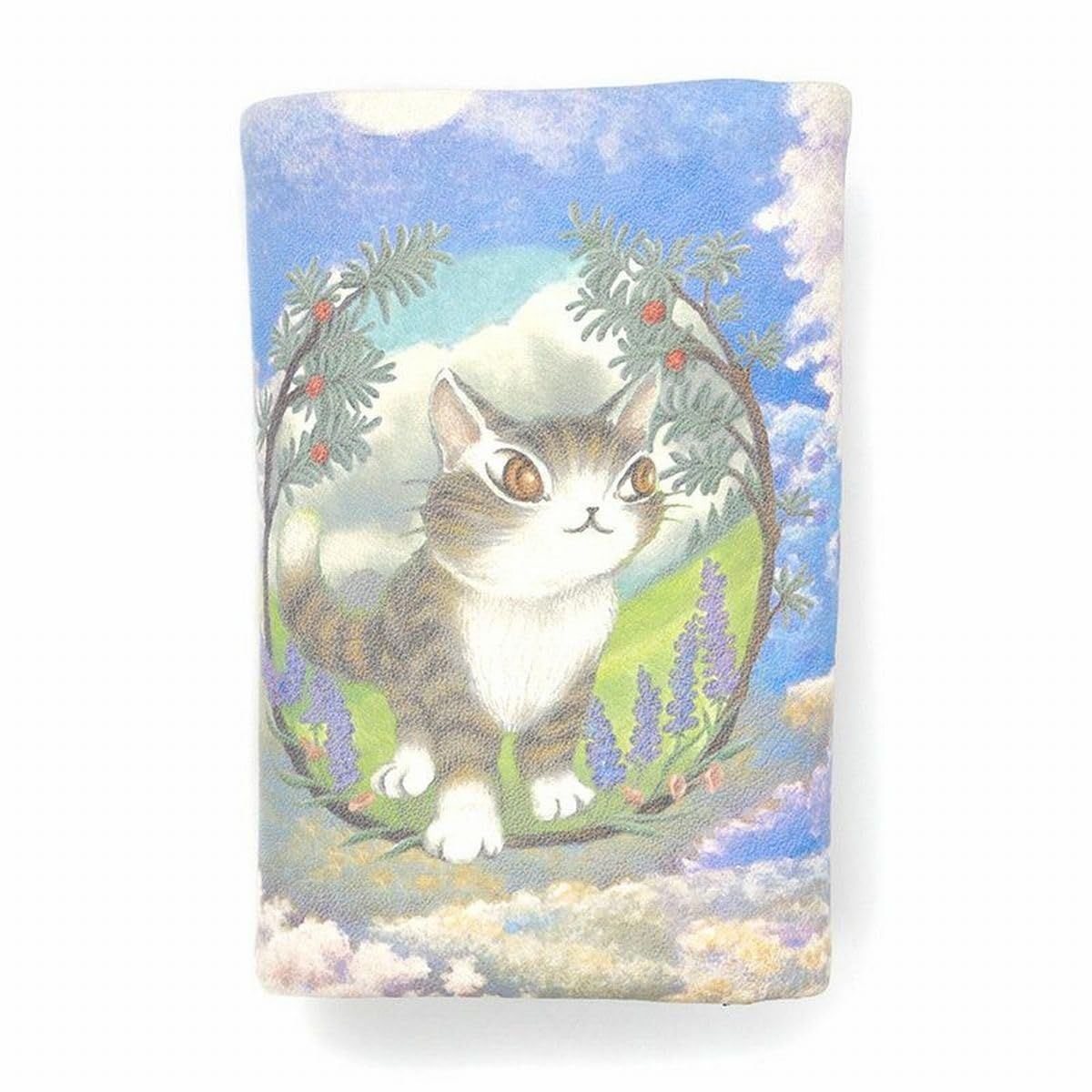 新品 [わちふぃーるど] 猫のダヤン ダヤン 本革 小銭入れ付き 境目キーケース