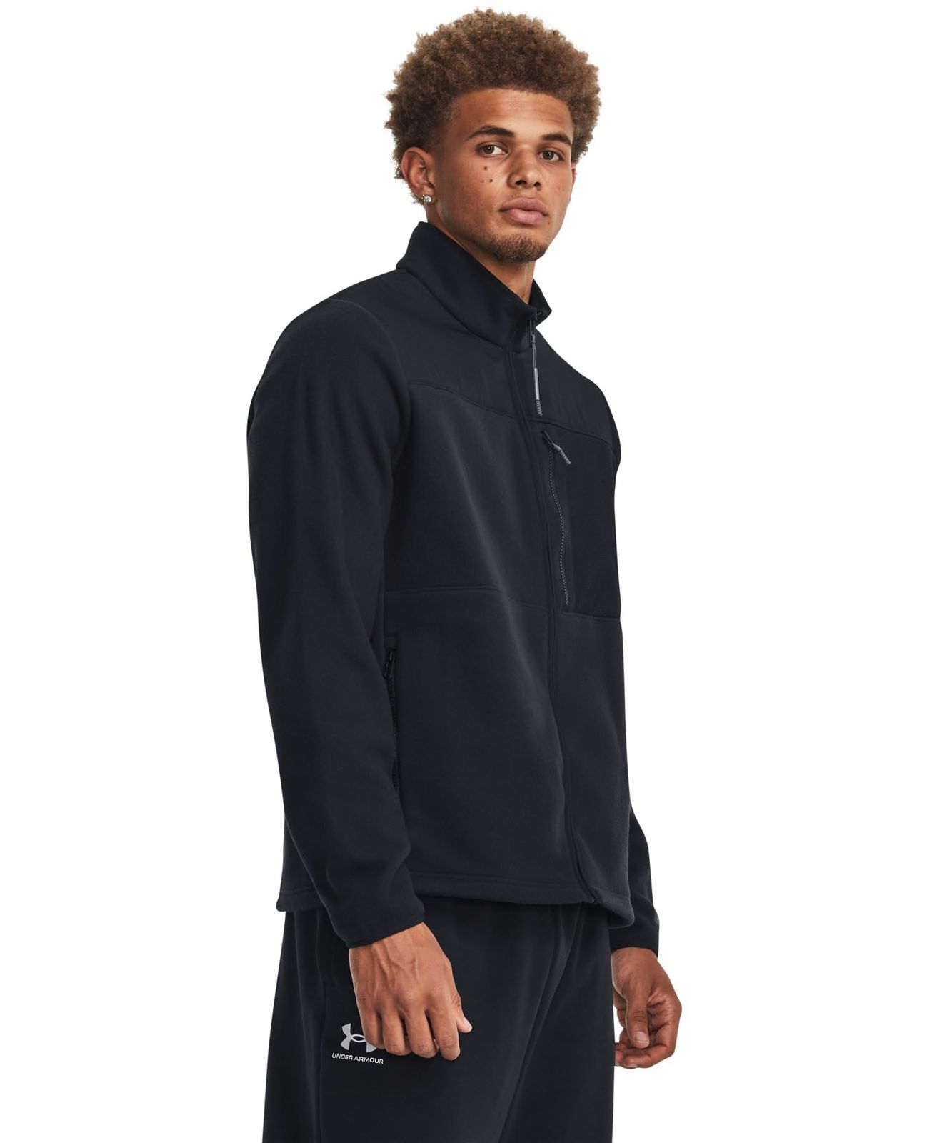 新品 [アンダーアーマー] UA Microfleece Maxx FZ Black Black Black XL