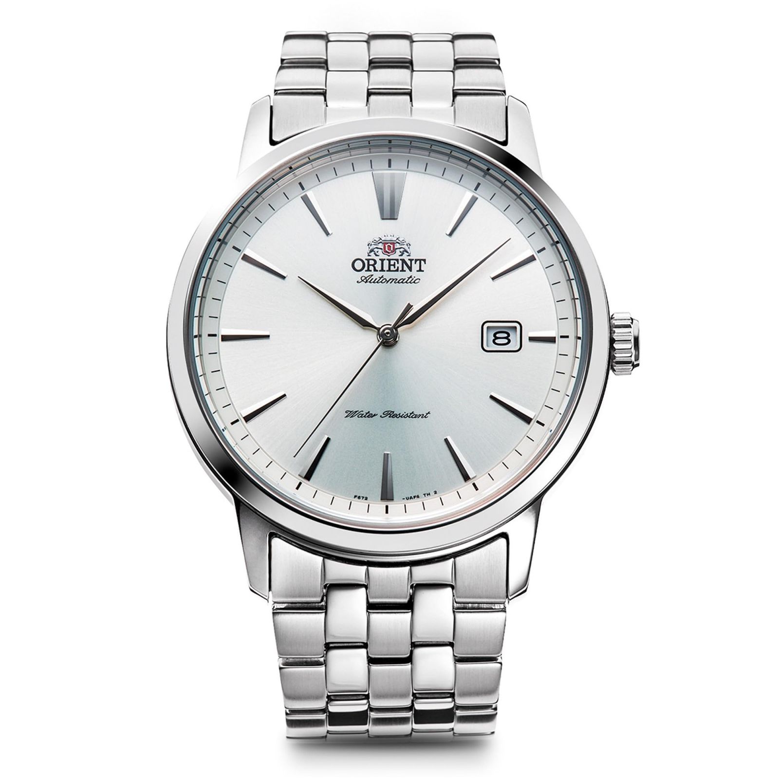新品 [オリエント]ORIENT 自動巻き腕時計 機械式 オートマティック 国内メーカー付 RN-AC0F02S メンズ ホワイト シルバー
