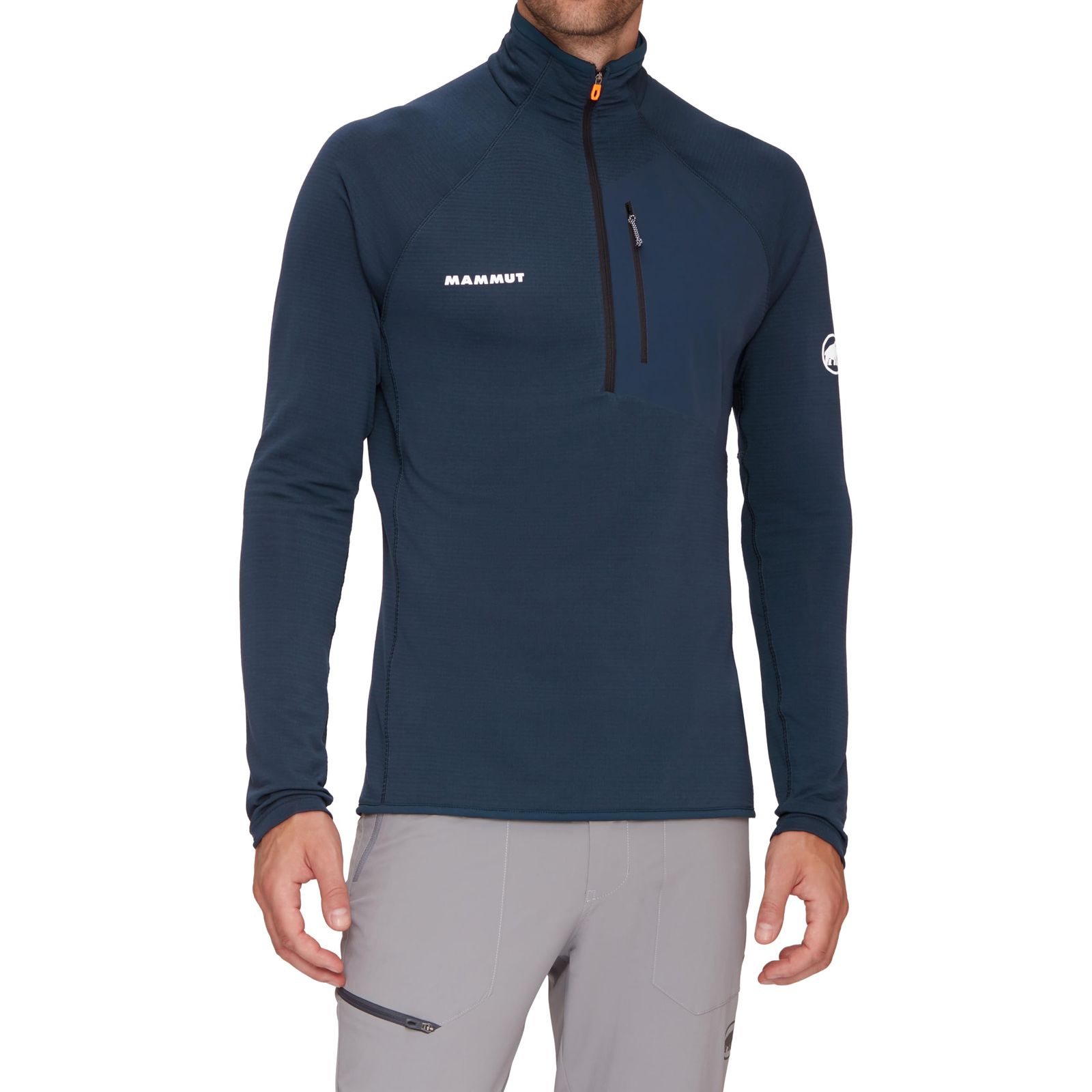 新品 [マムート] エナジー ライト ミッドレイヤー ハーフ ジップ プル アジアンフィット メンズ/Aenergy Light ML Half Zip Pull AF Men 1014-05501 marine