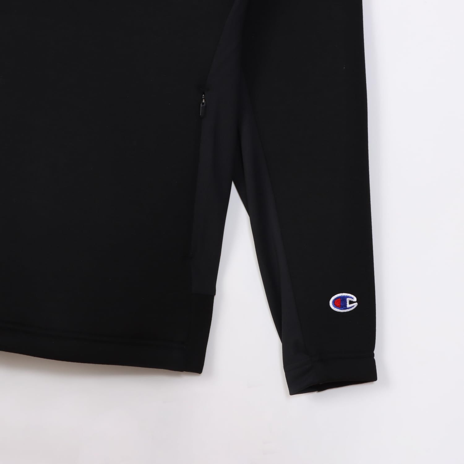 新品 [チャンピオン] パーカー 長袖 WRAP-AIR 撥水 スクリプトロゴ TECH WEAVE(R) 3LS ジップフーデッドスウェットシャツ メンズゴルフ C3-YG101 ブラック M