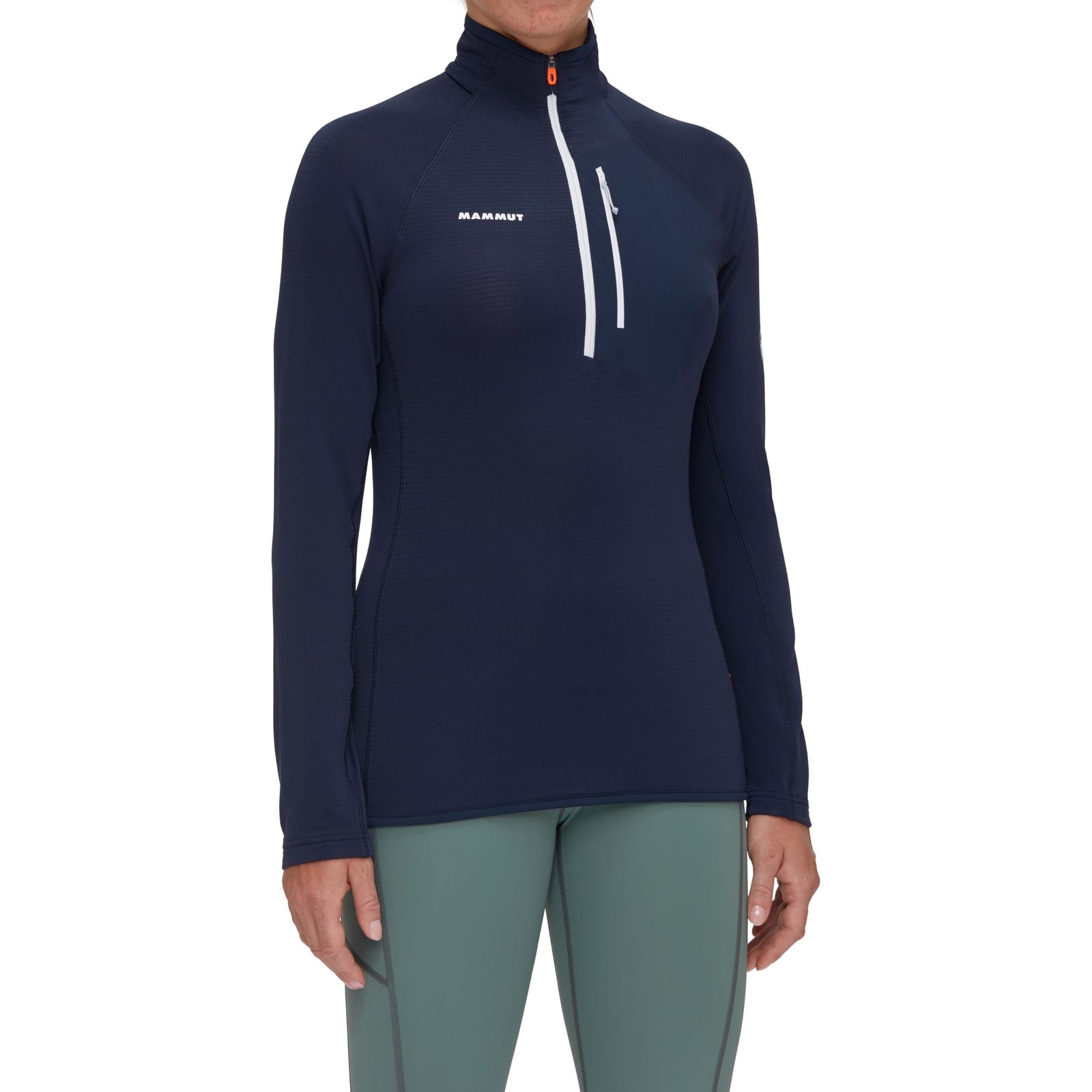 新品 [マムート] エナジー ライト ミッドレイヤー ハーフ ジップ プル アジアンフィット ウィメンズ/Aenergy Light ML Half Zip Pull AF Women 1014-05511 marine