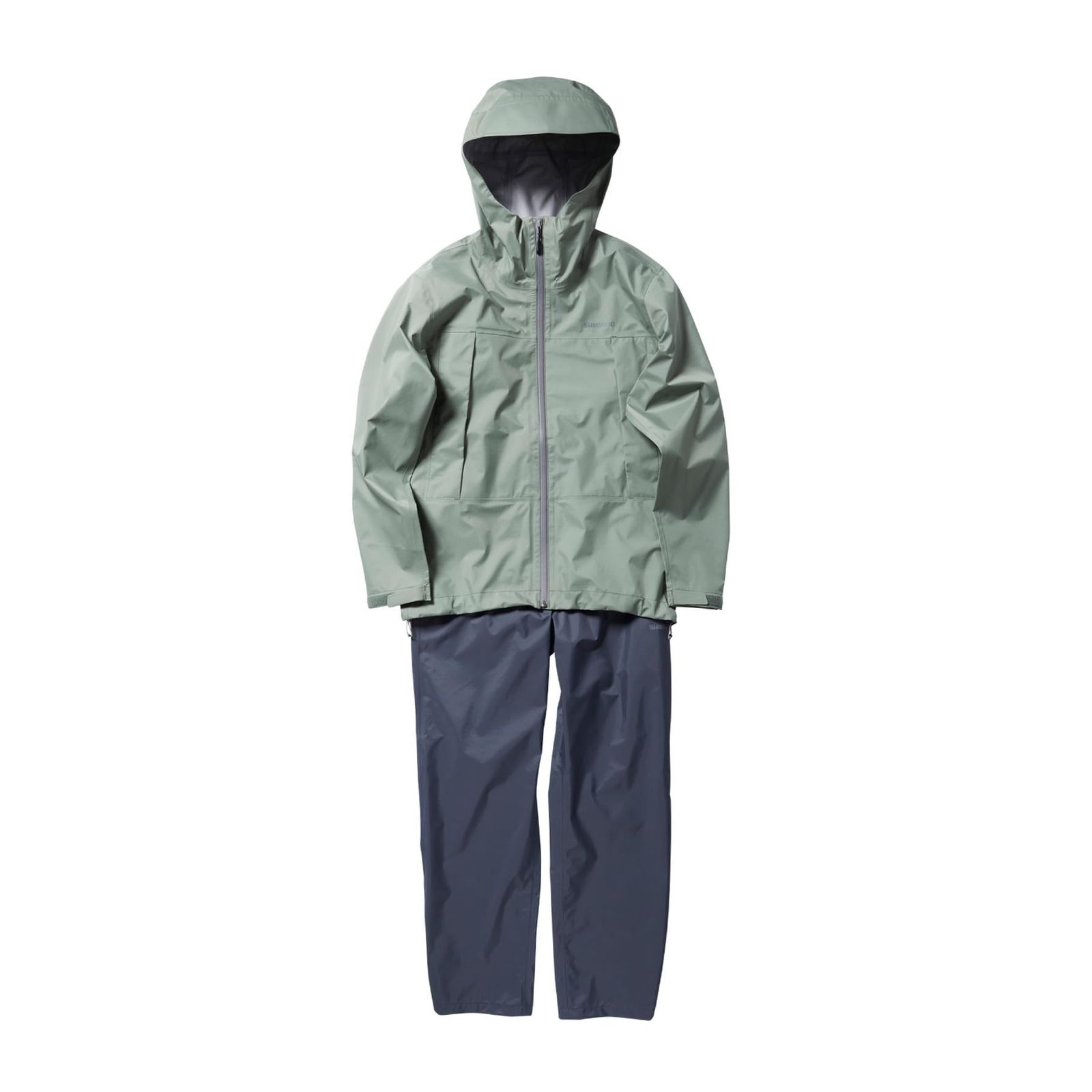 新品 [シマノ] 3レイヤー レインスーツ RA-047X セージグリーン XL