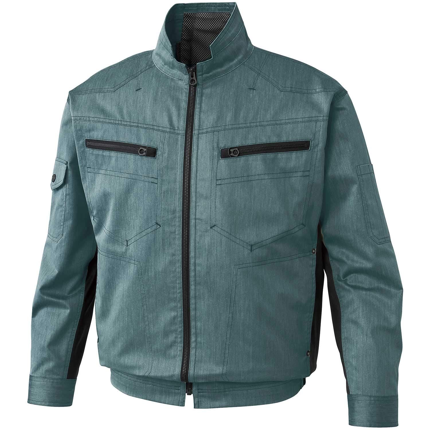 新品 サンエス(SUN-S) 空調風神服 長袖ブルゾン KU93900 グリーン 4L 【服のみ】