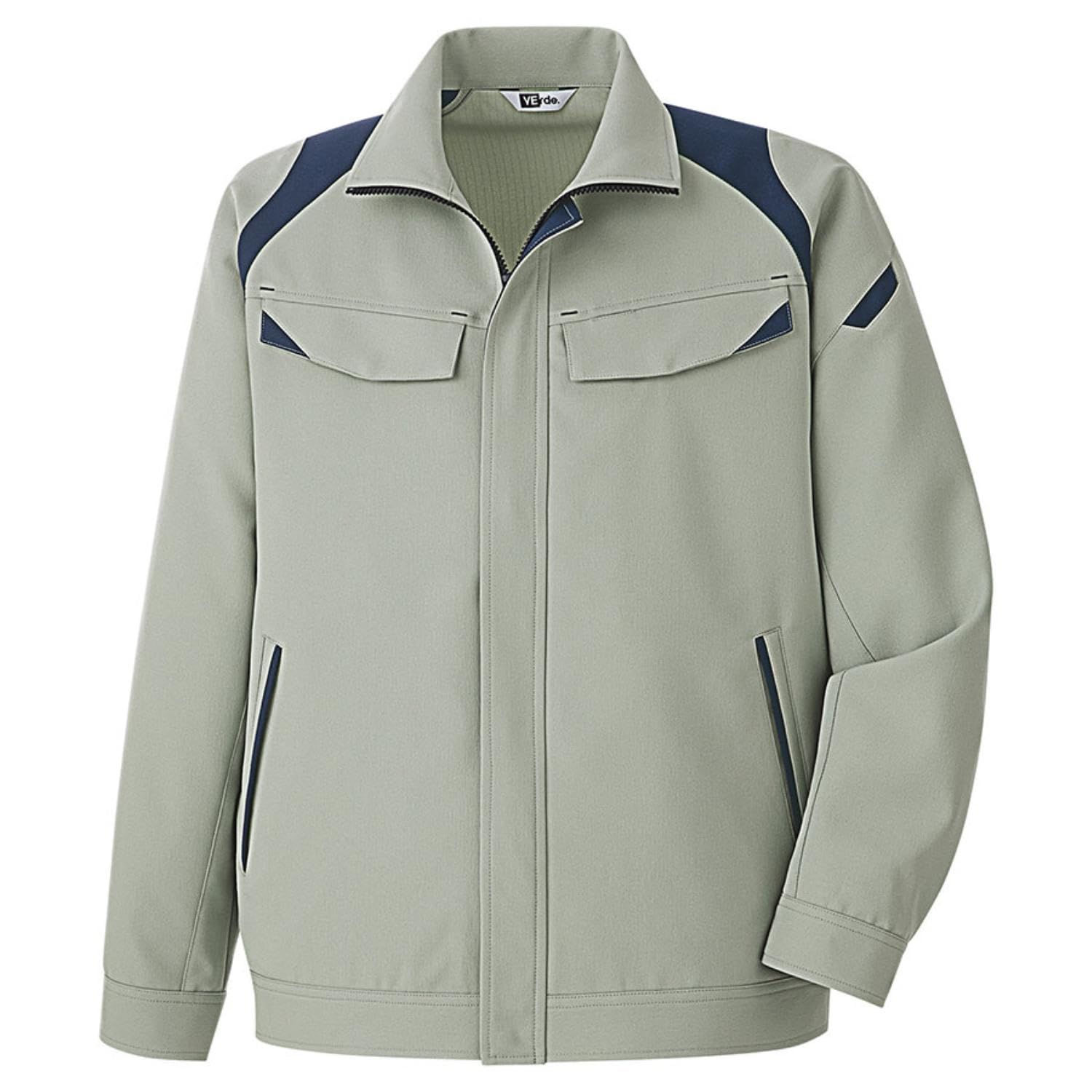 新品 [ミドリ安全] 作業服 長袖 ジャンパー 男女兼用 帯電防止 ストレッチ GS2716 上 アースグリーン SS