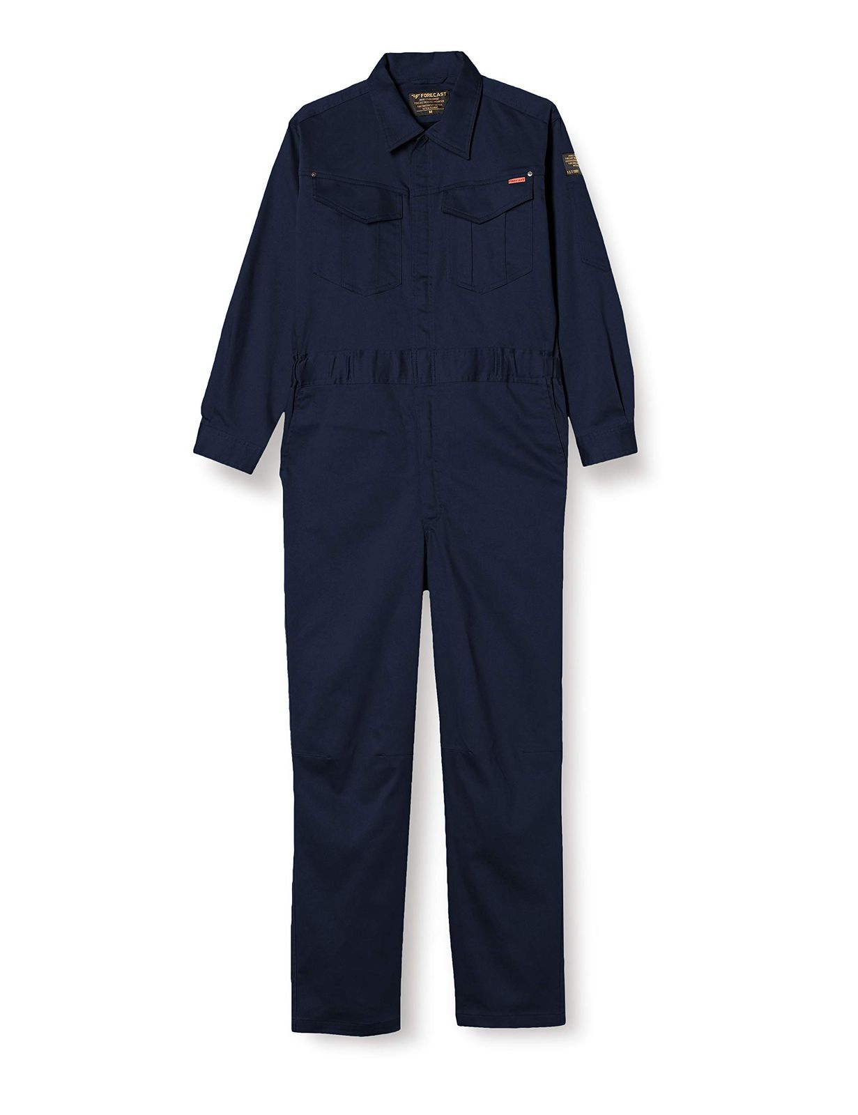 新品 Forecast(フォーキャスト)つなぎ 作業服 ストレッチ 長袖T/Cストレッチつなぎ 67766776ネイビーL