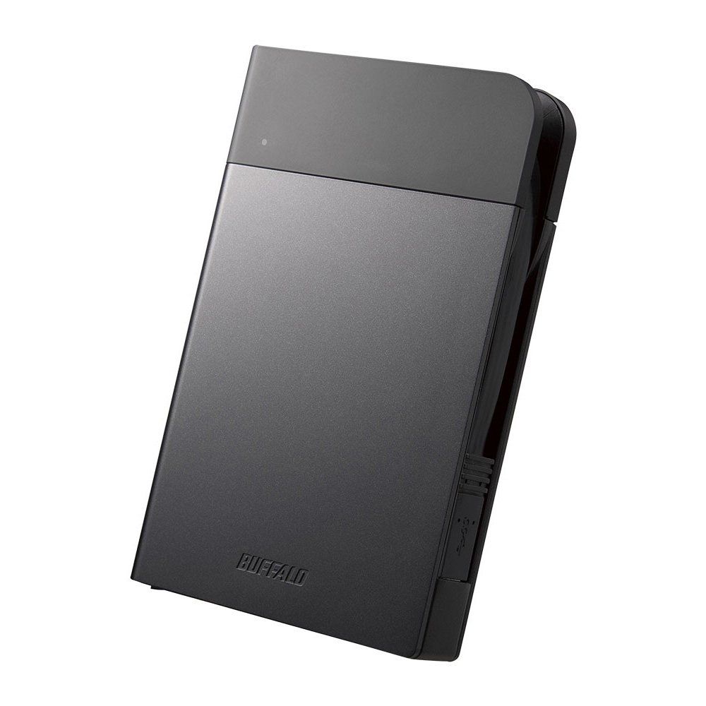 BUFFALO USB3.1(Gen1)対応 耐衝撃ポータブルHDD 1TBブラック HD-PZF1.0U3-BKA [1.0TB]