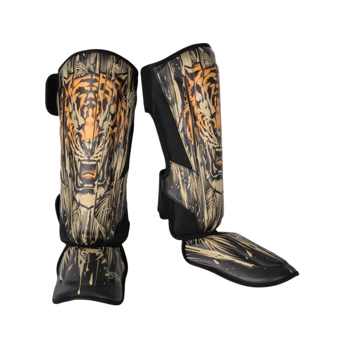 新品 VENUM レッグガード TIGER SHIN GUARDS/レガース シンガード キックボクシング 総合 格闘技 防具 プロテクター (Large) 13,606円