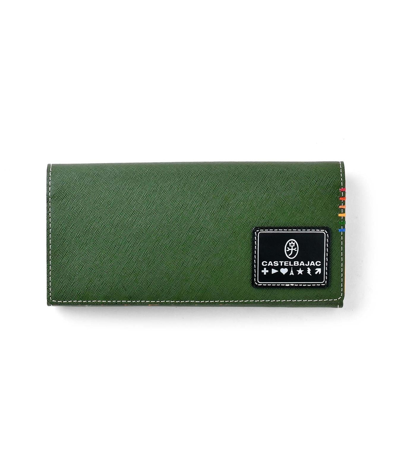 新品 [カステルバジャック]ソート かぶせ長財布 No.34615【グリーン】