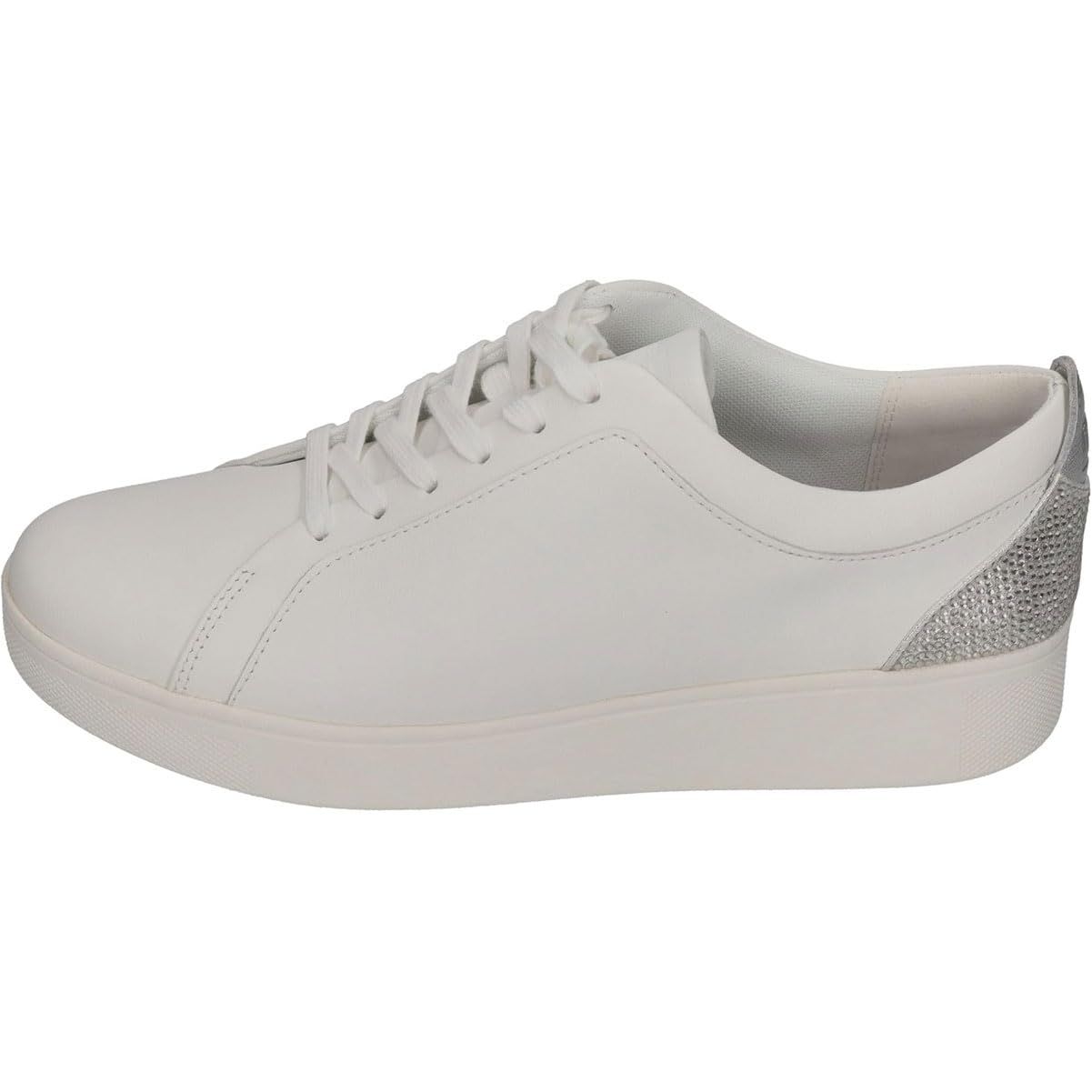 新品 [フィットフロップ] レディーススニーカーRALLY CRYSTAL-BACKTAB LEATHER SNEAKERS