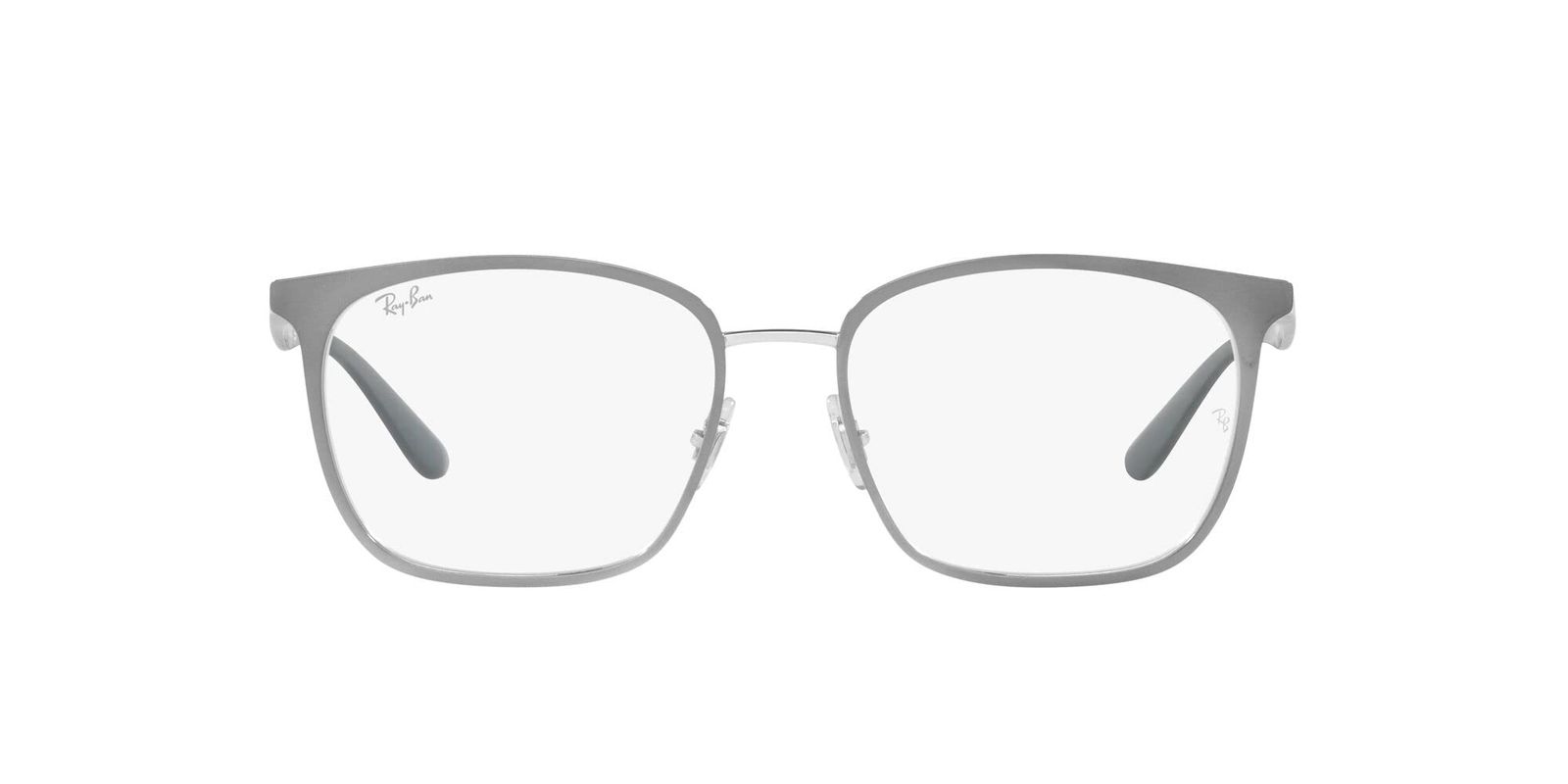 新品 [レイバン] サングラス RX6486 SILVER 54 Prescription Eyewear Frames 3125 GREY ON