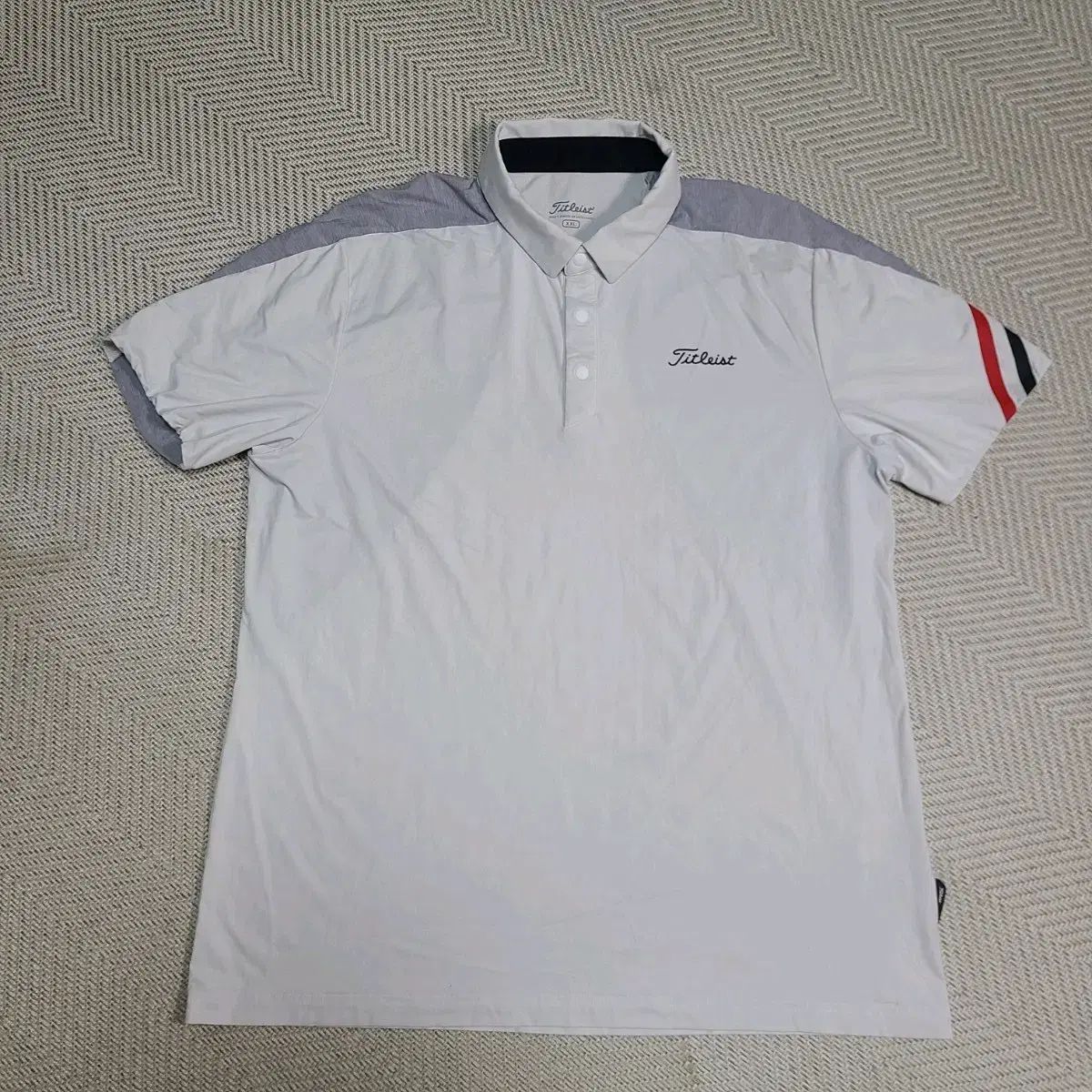 110)タイトリスト 半袖 ゴルフ ポロTシャツ 白