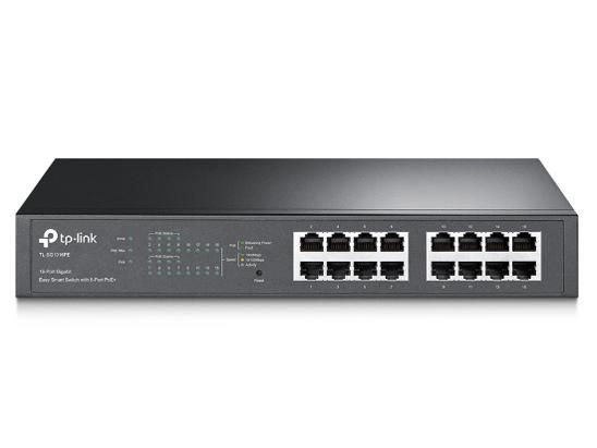 【新品・2営業日で発送】TP-LINK 16ポート ギガビット デスクトップ／ラックマウント スイッチ(PoE+対応ポート8つ搭載)(TL-SG1016PE(UN))