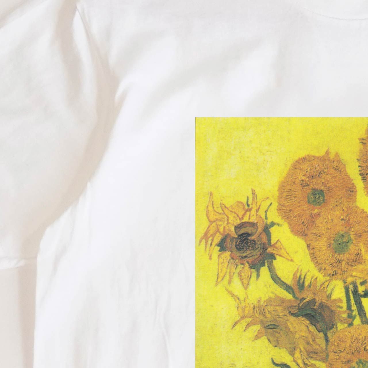 15輪のひまわり SOMPO美術館 / ファン・ゴッホ 半袖 Tシャツ ホワイト 