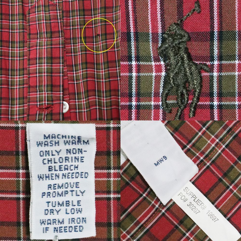 90sネルシャツ】ラルフローレン 90年代 CLASSIC FIT ライトネル