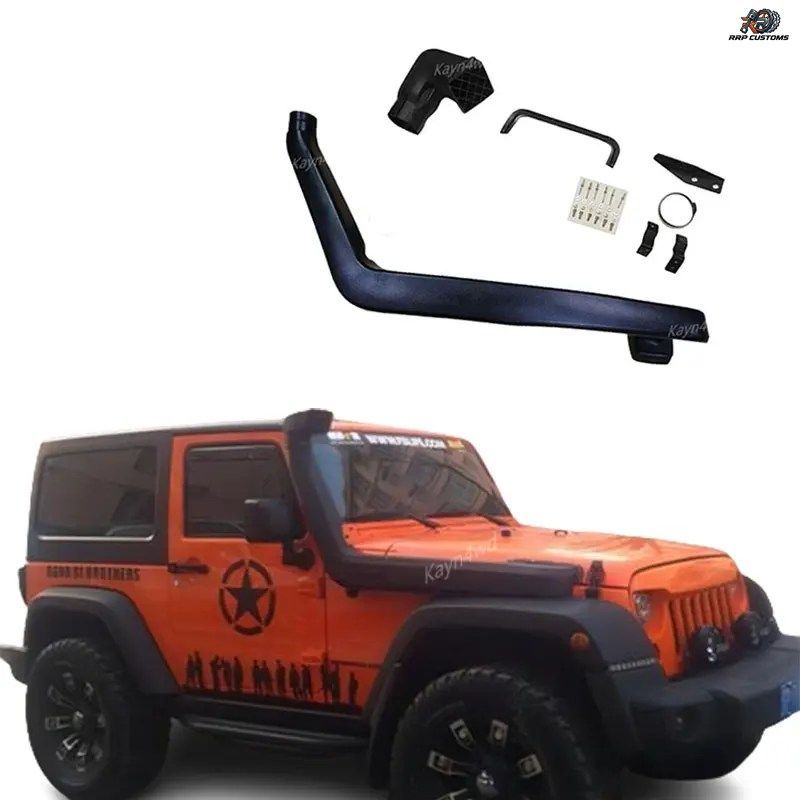 オフロード4x4改造アクセサリーエアインテークシュノーケルセット2006-2018ジープラングラーJK自動車部品ウェーディングブレスホースパイプ