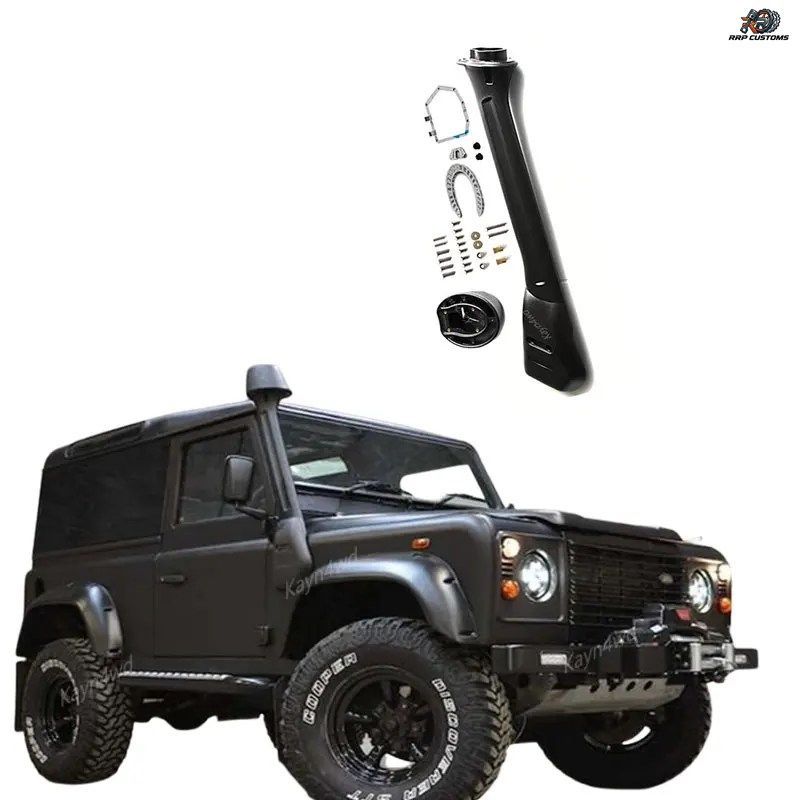 オフロード4x4アクセサリー エアラムインテークシュノーケルキット 1987-2012 ランド??ローバー ディフェンダー 110 90 TD4/5用 自動車部品