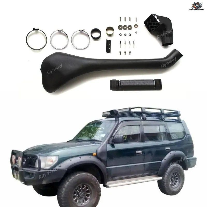 オフロード4x4アクセサリー エアラムインテークシュノーケルキット 1997-2002 トヨタ ランドクルーザー プラド 90シリーズ LC90 FJ90 ウェ