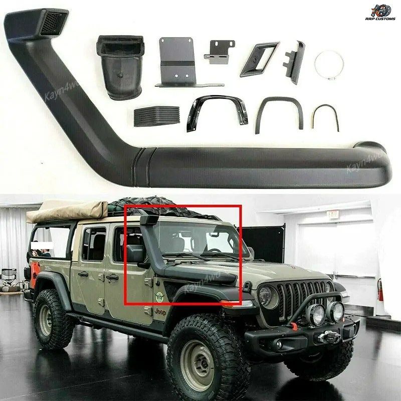 オフロード4x4改造アクセサリーエアラムインテークシステムシュノーケルキット2018+ジープラングラーJL用自動車部品渡河用呼吸ホースパイプ