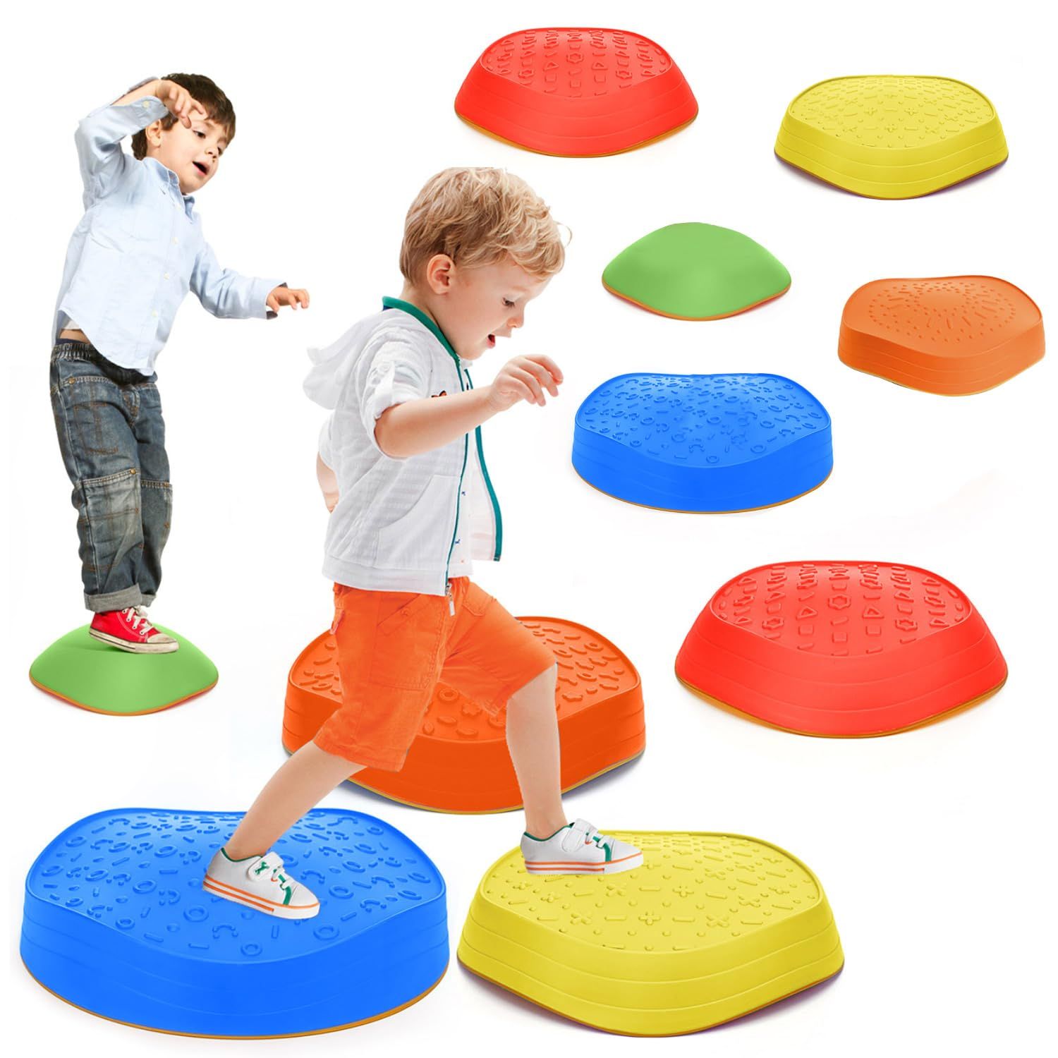 ☆新品☆バランスストーン 10個セット 平均台 子供用 滑り止め付き