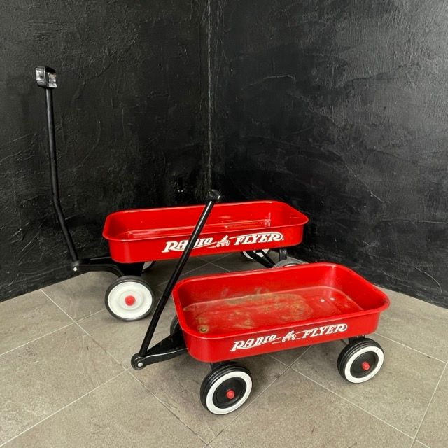★ RADIO FLYER ラジオフライヤー トラベラーワゴン  廃盤品　キャリー RADIO FLYER 4輪 カート 2点セット 【中古】ラジオフライヤー ワゴン
