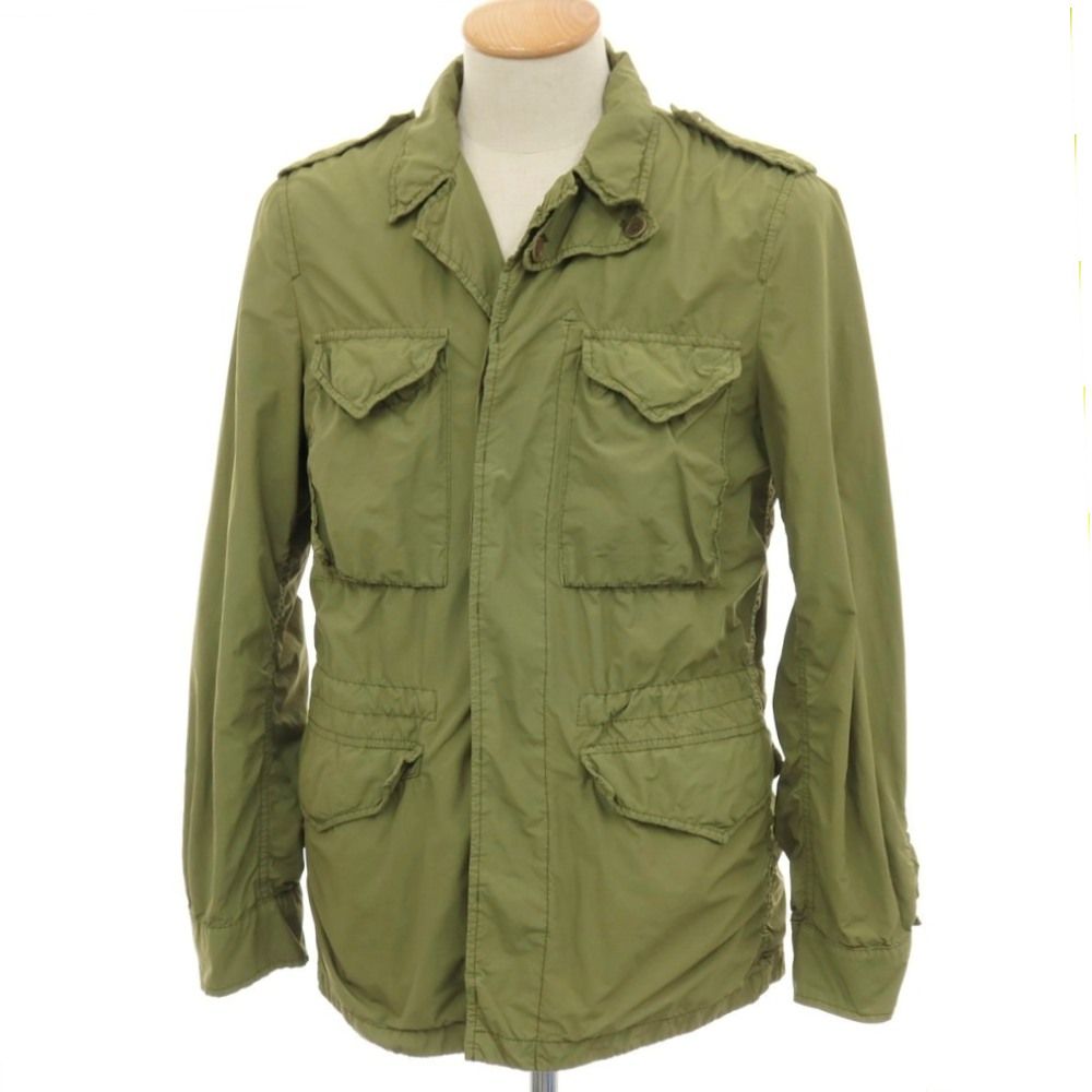 【中古】アスペジ ASPESI ポリエステルナイロン M-1943 ミリタリージャケット グリーン【サイズXS】【メンズ】