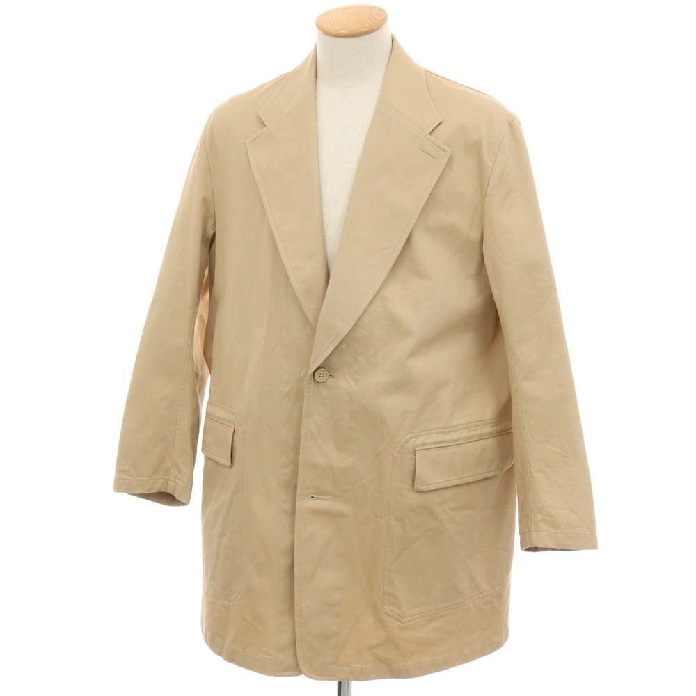 【中古】リバーバレイト REVERBERATE ツイルコットン チェスターフィールドコート ベージュ【サイズ38】【メンズ】