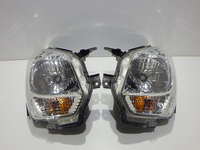 ワゴンR ヘッドライト左右 ハロゲン MH34S 前期 100-59269 35120/35320-72M00 コーティング 綺麗 260514057