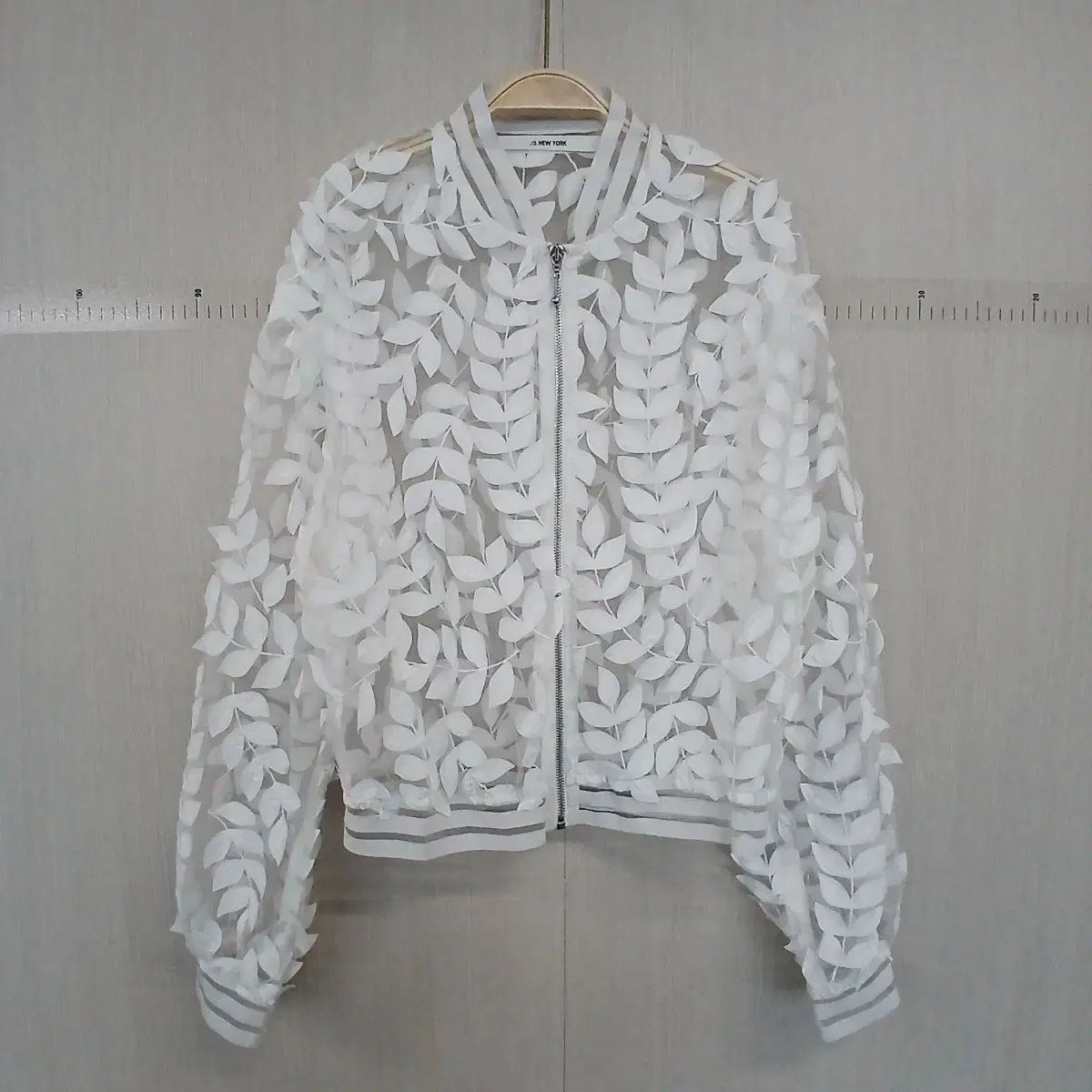JS New York 白 レース ブルゾン ジャケット