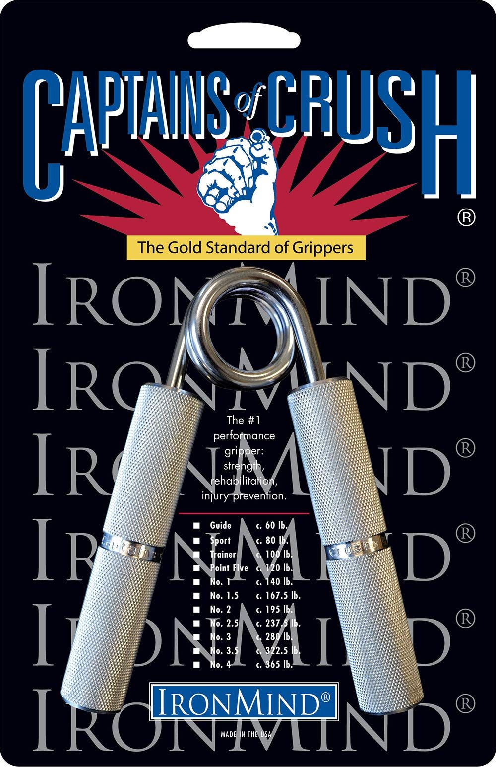 新品 IRONMIND キャプテンズ・オブ・クラッシュ ハンドグリッパー No.1.5 (167.5 lb. 約75kg)