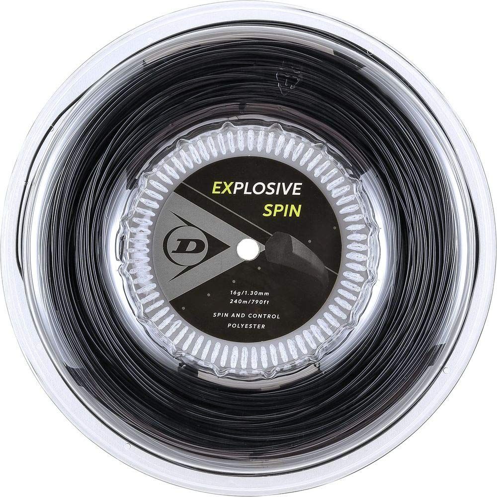新品 ダンロップ(DUNLOP) テニス 硬式テニス エクスプロッシブ・スピン ロールタイプ 240m ブラック 1.25mm DST12001