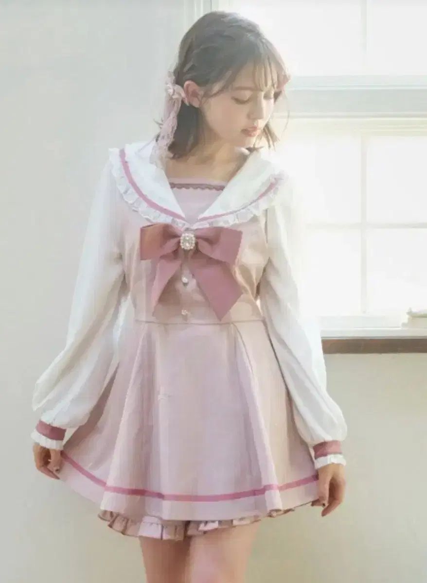 リズリサ セーラー セットアップ ピンク