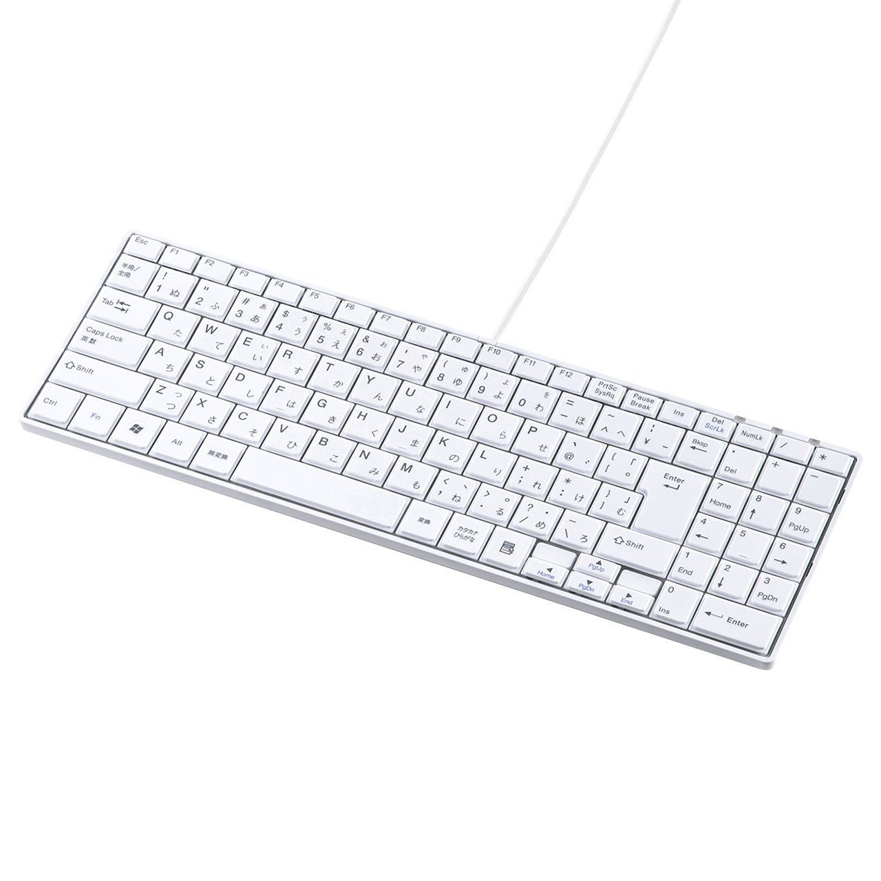 Brand New Sanwa Supply (Sanwa Supply) USB Slim Keyboard with Pantograph Numpad White SKB-SL17WN