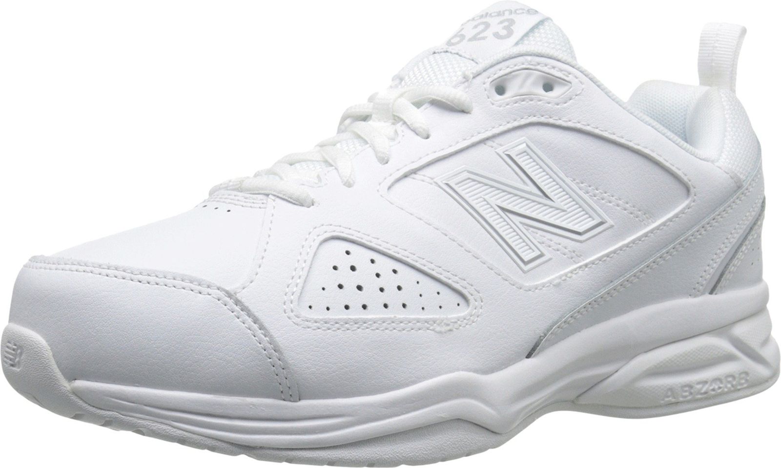 新品 New Balance (ニューバランス) メンズ 608 V5 カジュアル コンフォート クロストレーナー ホワイト/ホワイト 8.5 X-Wide