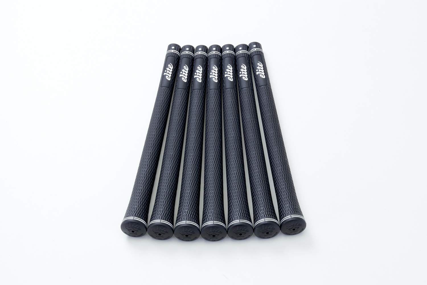 新品 elitegrips (エリートグリップ) ゴルフ グリップ SX38 7本セット ベルリナブラック バックライン無し