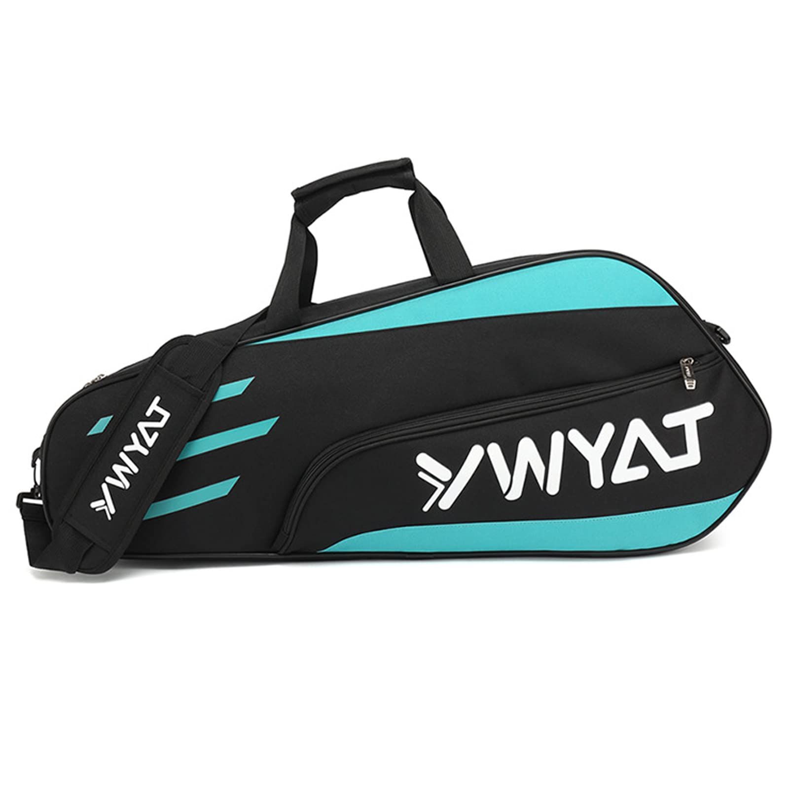 新品 Webber FMAFN バドミントンラケットバッグ テニス ショルダーバック ケース スポーツ ラケット収納 部活 3本用 軽量 防水素材 ブラック