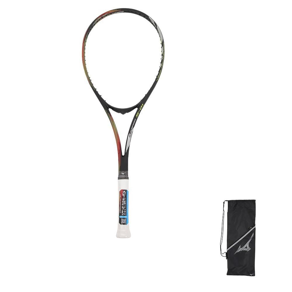 新品 ミズノ（MIZUNO） ソフトテニスラケット ACROSPEED S-01 63JTN3A460 後衛向け（ブラック/00U/Men's）