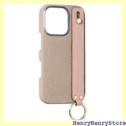 BONAVENTURA iPhone16 レザー ハンドル付き グレージュ iPhone16