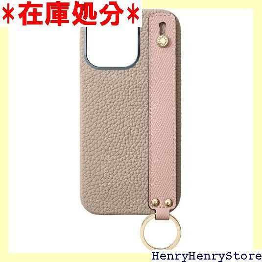 BONAVENTURA for iPhone16 Pro ハンドル付き バックカバーケース ゴールド グレージュ x シェルイタリアンレザー 本革 プレゼント ギフト BWHTG16P-GGSP 2663