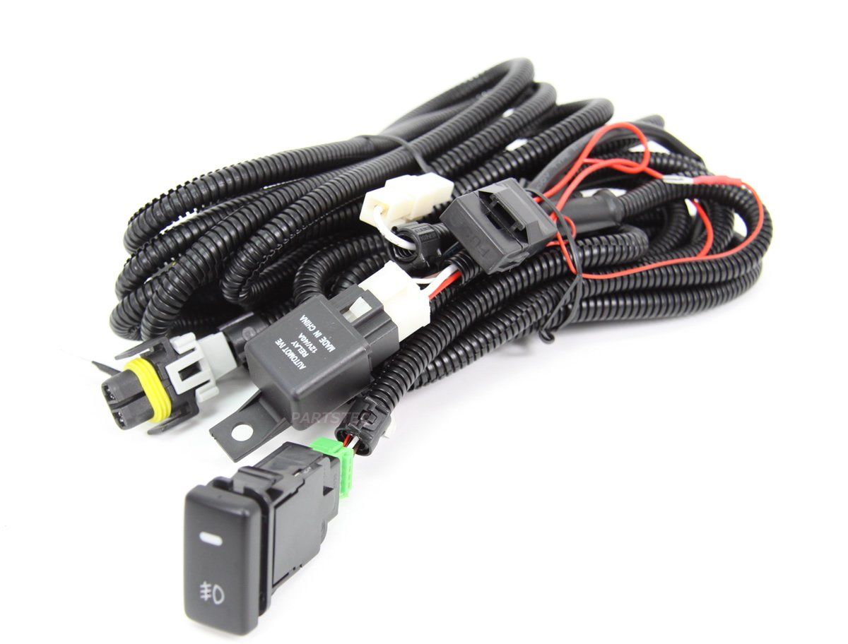 新品 MOTOR POWER 28-338 汎用 H8/H11/H16 対応 後付 フォグリレーハーネス フォグランプ配線 フォグ配線 フォグハーネス アルファード/ハイエース1～3型/アイシス/ウィッシュ/エスティマ/プロボックス