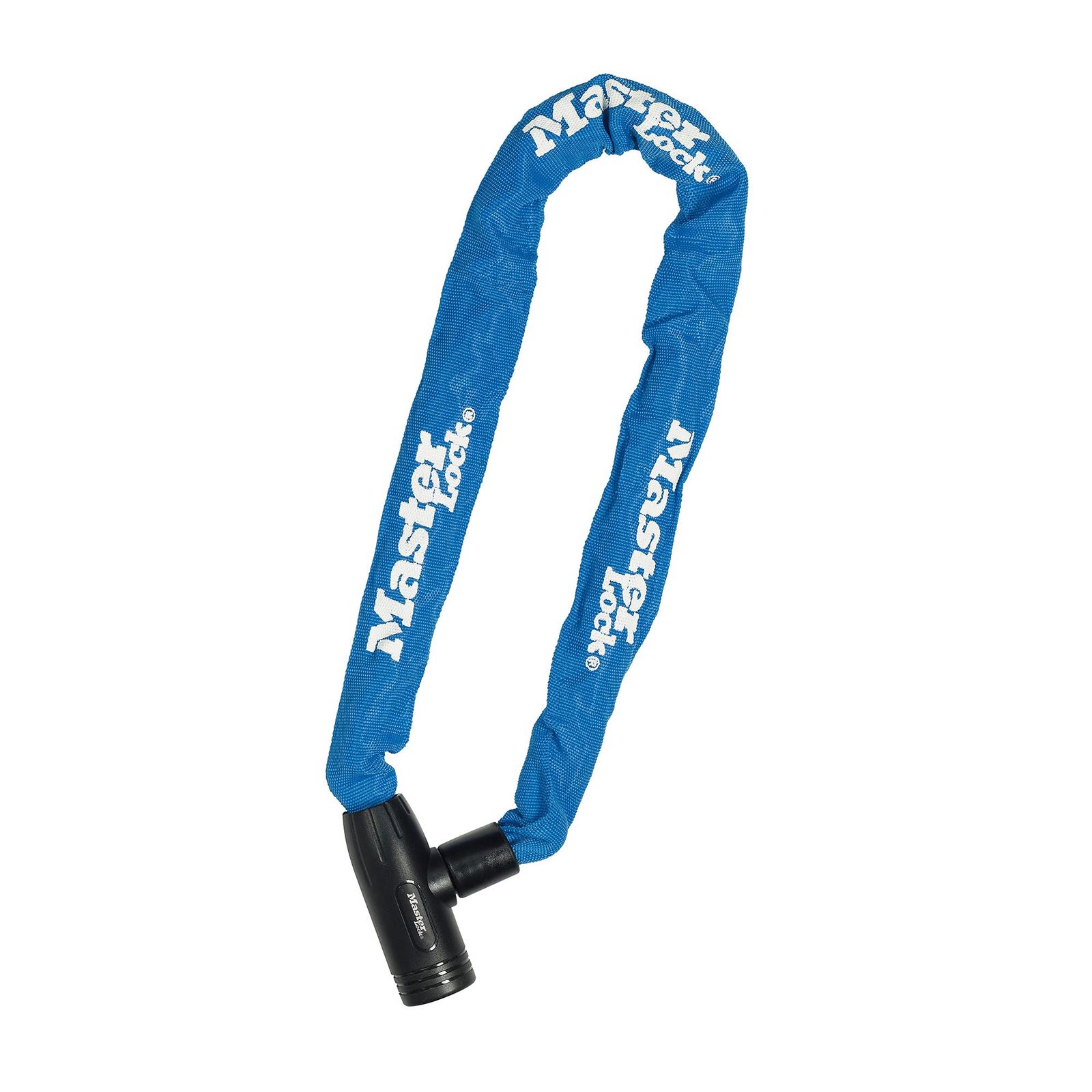 新品 Master Lock (マスターロック) チェーンロック 自転車 バイクロック 鍵式 ナイロン製カバー付 チェーン太さ8mm チェーン長さ0.9m 盗難防止 8391JADPROBLU ブルー
