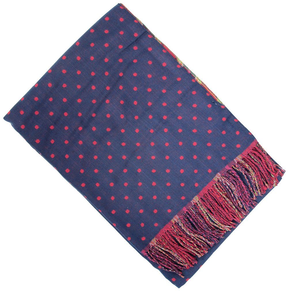 新品 SPICE(スパイス) リバーシブルチェックストール DOT×MADRAS RED RFLY2420RD