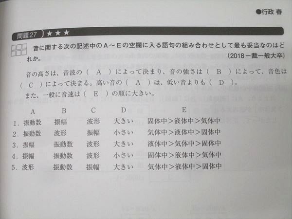 資格の大原 公務員試験 テキスト/実戦問題集 物理 2025年合格目標