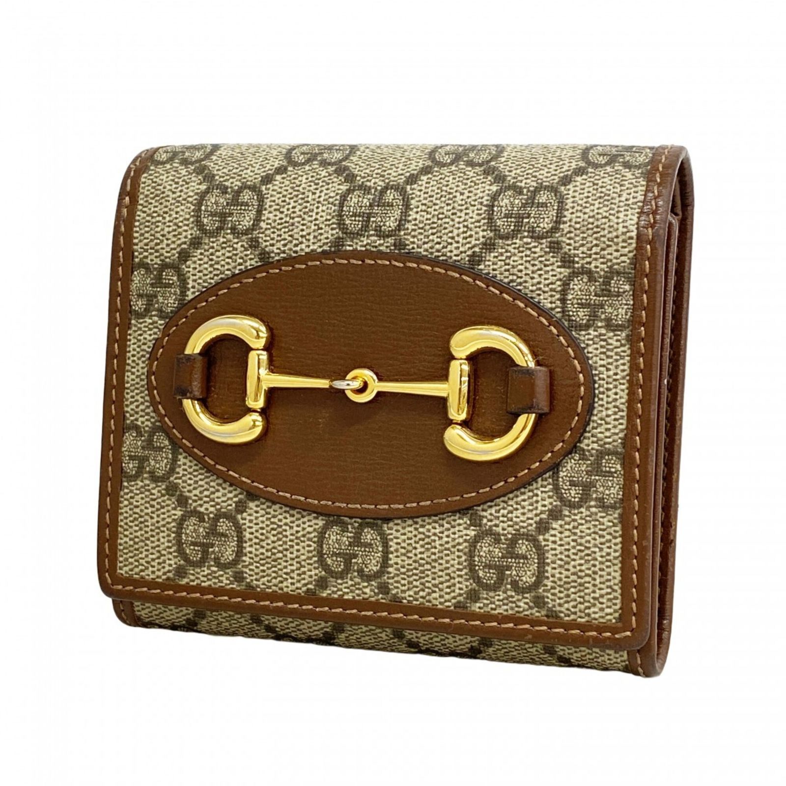 グッチ(Gucci) グッチ 財布 GGスプリーム ホースビット 621891 ブラウン レディース