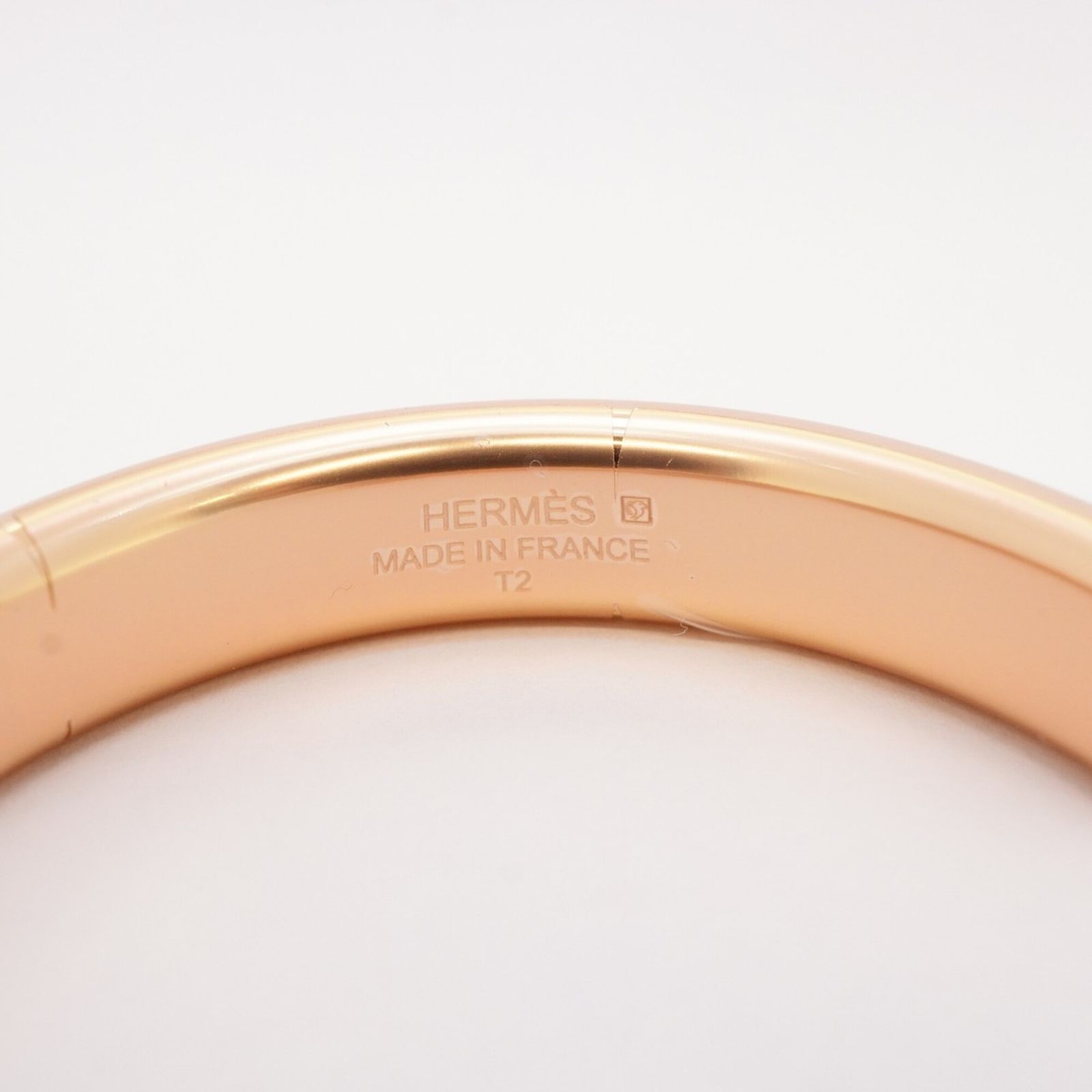 エルメス(Hermes) エルメス バングル オランプ GPメッキ レザー ホワイト ローズゴールドレディース エルメス(Hermes) エルメス バングル オランプ GPメッキ レザー ホワイト ローズゴールドレディース