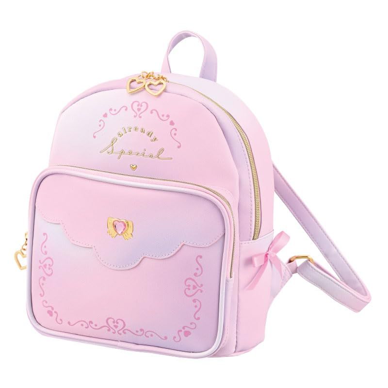 新品 ジュニア 合皮ミニリュック ピンク スカラップ ドリーミーリボンシリーズ