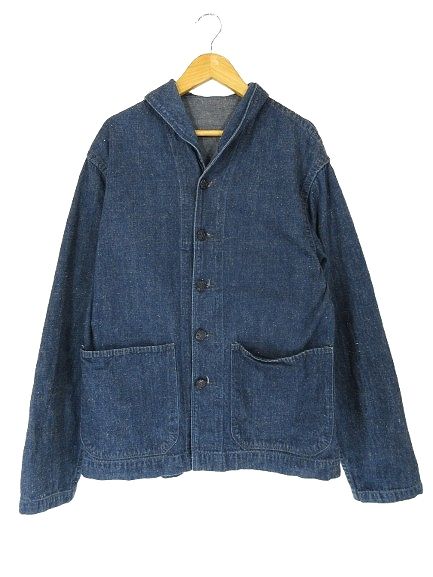 TCBジーンズ TCB JEANS デニム ジャケット 前開き 無地 長袖 インディゴ QQQ