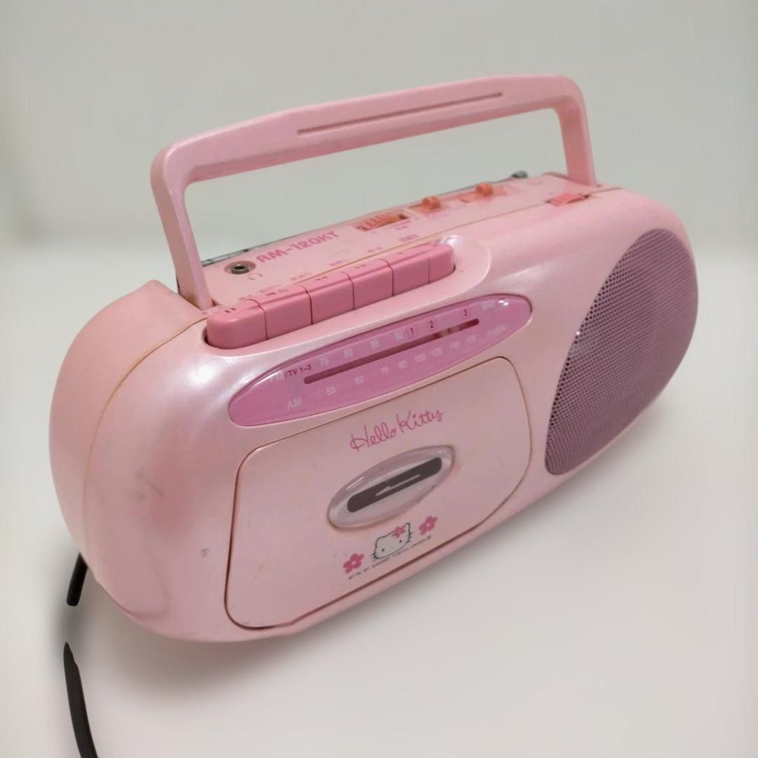 ハローキティ RM-120KT ピンク ラジカセ AM/FM ラジオ受信確認済
