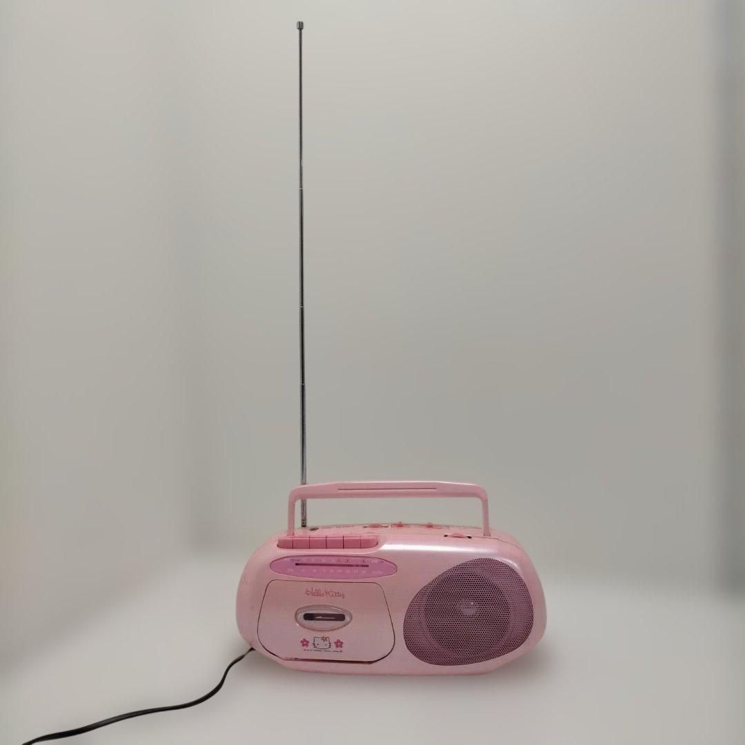 ハローキティ RM-120KT ピンク ラジカセ AM/FM ラジオ受信確認済 ハローキティ RM-120KT ピンク ラジカセ AM/FM ラジオ受信確認済